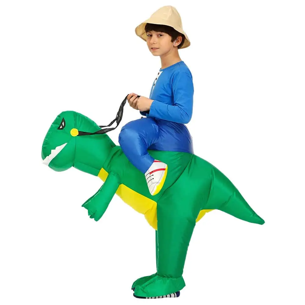 Costume De Dinosaure Gonflable Adulte - T-Rex Réaliste, Taille Unique, Pompe Incluse